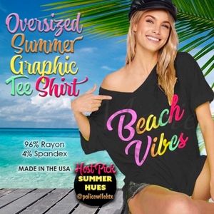 Oversized Summer Graphic Tee Shirt HOST PICK